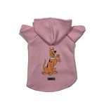monopetz Kapişonlu Polar Sweatshirt Köpek ve Kedi Kıyafeti & Elbisesi - Pembe Scooby Doo XS Beden