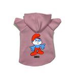 monopetz Kapişonlu Polar Sweatshirt Köpek ve Kedi Kıyafeti & Elbisesi - Pembe Şirin Baba L Beden