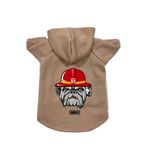 monopetz Kapişonlu Polar Sweatshirt Köpek ve Kedi Kıyafeti & Elbisesi - Pudra Firemen L Beden