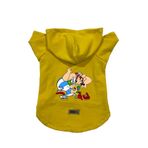 monopetz Kapişonlu Polar Sweatshirt Köpek ve Kedi Kıyafeti & Elbisesi Sarı Astrix Obelix XL