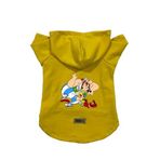monopetz Kapişonlu Polar Sweatshirt Köpek ve Kedi Kıyafeti & Elbisesi Sarı Astrix Obelix XS