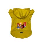 monopetz Kapişonlu Polar Sweatshirt Köpek ve Kedi Kıyafeti & Elbisesi Sarı Cando003 M