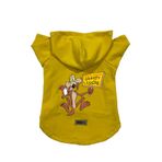 monopetz Kapişonlu Polar Sweatshirt Köpek ve Kedi Kıyafeti & Elbisesi Sarı Coiote S