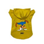 monopetz Kapişonlu Polar Sweatshirt Köpek ve Kedi Kıyafeti & Elbisesi Sarı Goofy L