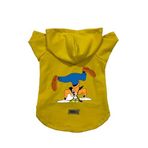 monopetz Kapişonlu Polar Sweatshirt Köpek ve Kedi Kıyafeti & Elbisesi Sarı Goofy S