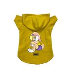 monopetz Kapişonlu Polar Sweatshirt Köpek ve Kedi Kıyafeti & Elbisesi Sarı Lola S