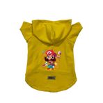 monopetz Kapişonlu Polar Sweatshirt Köpek Ve Kedi Kıyafeti & Elbisesi Sarı Mario S