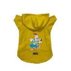 monopetz Kapişonlu Polar Sweatshirt Köpek ve Kedi Kıyafeti & Elbisesi Sarı Palyaço XL