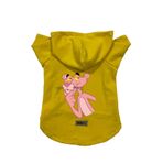 monopetz Kapişonlu Polar Sweatshirt Köpek Ve Kedi Kıyafeti & Elbisesi Sarı Pembe Panter M