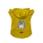 monopetz Kapişonlu Polar Sweatshirt Köpek ve Kedi Kıyafeti & Elbisesi Sarı Rick and Morty 2 L