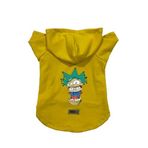monopetz Kapişonlu Polar Sweatshirt Köpek Ve Kedi Kıyafeti & Elbisesi Sarı Rick And Morty XL