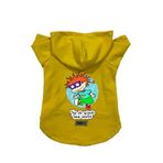 monopetz Kapişonlu Polar Sweatshirt Köpek ve Kedi Kıyafeti & Elbisesi Sarı Rugrats Carlitos S