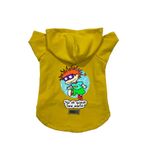 monopetz Kapişonlu Polar Sweatshirt Köpek ve Kedi Kıyafeti & Elbisesi Sarı Rugrats Carlitos XL