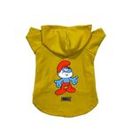 monopetz Kapişonlu Polar Sweatshirt Köpek ve Kedi Kıyafeti & Elbisesi - Sarı Şirin Baba M Beden