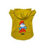 monopetz Kapişonlu Polar Sweatshirt Köpek ve Kedi Kıyafeti & Elbisesi - Sarı Şirin Baba S Beden