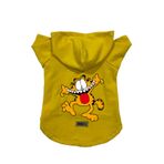 monopetz Kapişonlu Polar Sweatshirt Köpek Ve Kedi Kıyafeti & Elbisesi Sarı Yeni Garfield L