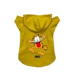 monopetz Kapişonlu Polar Sweatshirt Köpek Ve Kedi Kıyafeti & Elbisesi Sarı Yeni Garfield XL