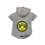 monopetz Kapişonlu Polar Sweatshirt Köpek Ve Kedi Kıyafeti & Elbisesi Siyah Borussia Dortmund XL