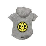 monopetz Kapişonlu Polar Sweatshirt Köpek Ve Kedi Kıyafeti & Elbisesi Siyah Borussia Dortmund XS