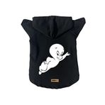 monopetz Kapişonlu Polar Sweatshirt Köpek ve Kedi Kıyafeti & Elbisesi - Siyah Casper L Beden
