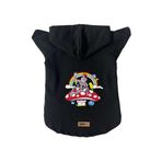monopetz Kapişonlu Polar Sweatshirt Köpek ve Kedi Kıyafeti & Elbisesi Siyah City 30 M