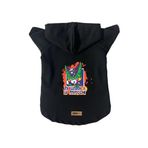 monopetz Kapişonlu Polar Sweatshirt Köpek ve Kedi Kıyafeti & Elbisesi Siyah DBZ 05 L
