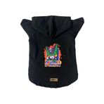 monopetz Kapişonlu Polar Sweatshirt Köpek ve Kedi Kıyafeti & Elbisesi Siyah DBZ 05 XL