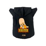 monopetz Kapişonlu Polar Sweatshirt Köpek ve Kedi Kıyafeti & Elbisesi Siyah J Sam S