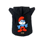 monopetz Kapişonlu Polar Sweatshirt Köpek ve Kedi Kıyafeti & Elbisesi - Siyah Şirin Baba S Beden