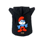 monopetz Kapişonlu Polar Sweatshirt Köpek ve Kedi Kıyafeti & Elbisesi - Siyah Şirin Baba XL Beden