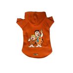 monopetz Kapişonlu Polar Sweatshirt Köpek Ve Kedi Kıyafeti & Elbisesi Turuncu Barney Fred M