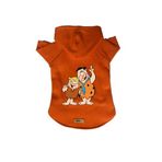 monopetz Kapişonlu Polar Sweatshirt Köpek Ve Kedi Kıyafeti & Elbisesi Turuncu Barney Fred XS