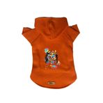 monopetz Kapişonlu Polar Sweatshirt Köpek Ve Kedi Kıyafeti & Elbisesi Turuncu City 26 XL