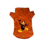 monopetz Kapişonlu Polar Sweatshirt Köpek ve Kedi Kıyafeti & Elbisesi Turuncu Duffy L