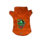 monopetz Kapişonlu Polar Sweatshirt Köpek ve Kedi Kıyafeti & Elbisesi Turuncu Master Of The Snake M