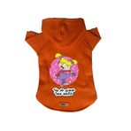 monopetz Kapişonlu Polar Sweatshirt Köpek ve Kedi Kıyafeti & Elbisesi Turuncu Rugrats Angelica M