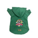 monopetz Kapişonlu Polar Sweatshirt Köpek ve Kedi Kıyafeti & Elbisesi Yeşil City 30 XL
