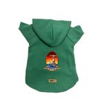 monopetz Kapişonlu Polar Sweatshirt Köpek ve Kedi Kıyafeti & Elbisesi Yeşil Deniz Feneri L