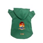 monopetz Kapişonlu Polar Sweatshirt Köpek ve Kedi Kıyafeti & Elbisesi Yeşil Deniz Feneri M
