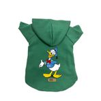 monopetz Kapişonlu Polar Sweatshirt Köpek Ve Kedi Kıyafeti & Elbisesi Yeşil Donald L