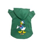 monopetz Kapişonlu Polar Sweatshirt Köpek Ve Kedi Kıyafeti & Elbisesi Yeşil Donald S