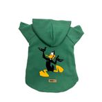 monopetz Kapişonlu Polar Sweatshirt Köpek ve Kedi Kıyafeti & Elbisesi Yeşil Duffy XL