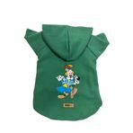 monopetz Kapişonlu Polar Sweatshirt Köpek ve Kedi Kıyafeti & Elbisesi Yeşil Palyaço XL