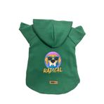 monopetz Kapişonlu Polar Sweatshirt Köpek ve Kedi Kıyafeti & Elbisesi Yeşil Radical XL
