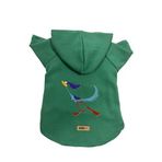 monopetz Kapişonlu Polar Sweatshirt Köpek ve Kedi Kıyafeti & Elbisesi Yeşil Road Runner XL
