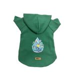 monopetz Kapişonlu Polar Sweatshirt Köpek ve Kedi Kıyafeti & Elbisesi Yeşil Scuerou S