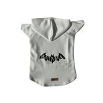 monopetz Kapişonlu Sweatshirt Köpek ve Kedi Kıyafeti & Elbisesi - Beyaz Batman M Beden
