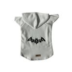 monopetz Kapişonlu Sweatshirt Köpek ve Kedi Kıyafeti & Elbisesi - Beyaz Batman XL Beden