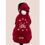 monopetz Kapişonlu Sweatshirt Köpek ve Kedi Yılbaşı Kıyafeti - Yılbaşı Özel Noel Baba S Beden