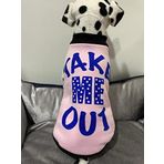 monopetz Yeni Sezon Köpek ve Kedi Kıyafeti & Elbisesi - Pembe Take Me Out (Beni Dışarı Çıkar) M Beden